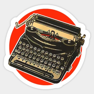 Vintage typewriter Sticker